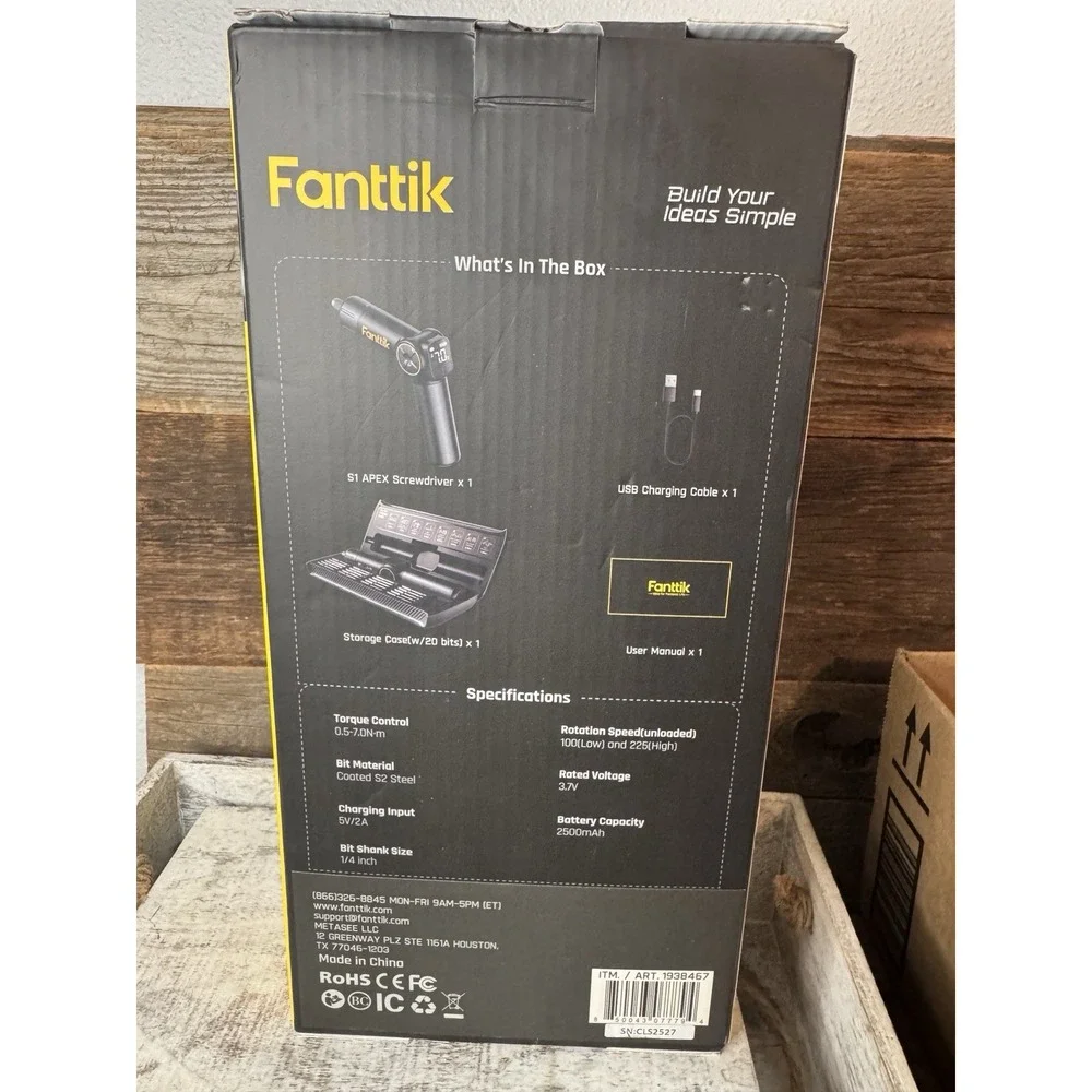 Fanttik S1 Apex Cordless Electric Screwdriver w/ 8 Torque Settings‎ & LED Light
